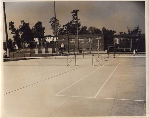 Tennis Courts and Buildings, Old High School