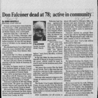 Don Falconer dead at 78; active in community