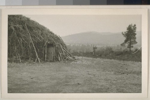Roundhouse at Stony Ford; photographed by Zenaida Merriam; 25 August 1928; 1 print, 1 negative