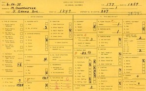 WPA household census for 1249 S GRAND, Los Angeles