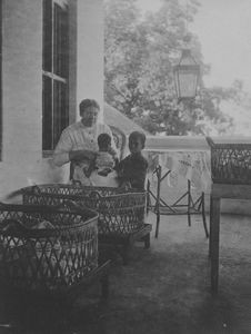 South Arcot, India. Missionary Helga Ramlau at the orphanage in Cuddalore - from the period 192