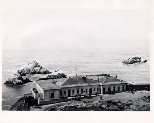 [Cliff House overlooking the Pacific Ocean]