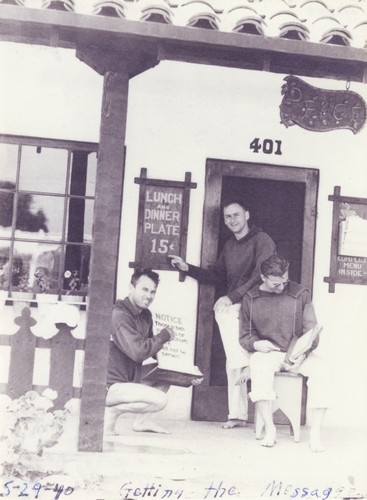 Doc Ball, E. J. Oshier, Hoppy Swartz at Father Divine's Restaurant