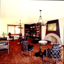 Interior of Valle Vista clubhouse, Santa Rosa, California, about 1971