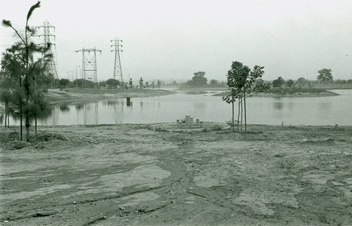 View of construction at Whittier Narrows Recreation Area