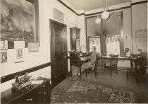 Charles Herrold in his office in the Garden City Bank Building