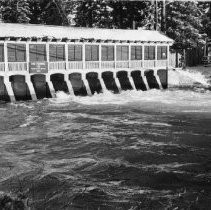 High Rate of Water Flow from Tahoe City Dam