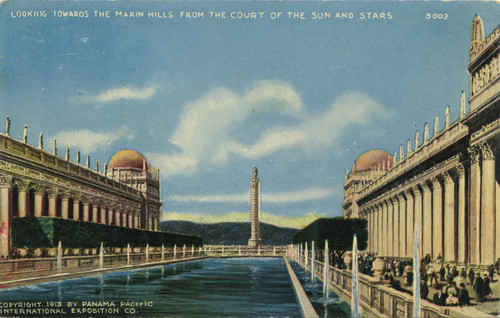 Looking Towards the Marin Hills from the Court of the Sun and Stars