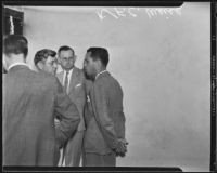 F. C. Weise, on trial for buying gold from burglar Virgil R. Scott, Los Angeles, 1935