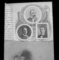Scottish Rite portraits of John Breuner, John Breuner, Jr. and Louis Breuner