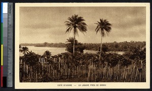 View of the lagoon, Dabou, Ivory Coast, ca.1900-1930