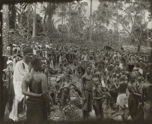 Native market of Moya, in Cameroon