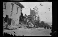 Earthquake-damaged Our Lady of Sorrows Church, Santa Barbara, 1925