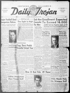 Daily Trojan, Vol. 40, No. 1, September 13, 1948