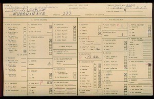 WPA household census for 333 W VERNON AVE, Los Angeles County