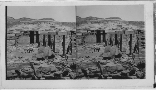 General view of the Ruins of Ramesseum at Thebes Looking N. W. Egypt