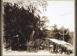 Opferplatz in dem Dorf Tumbang Nanggu