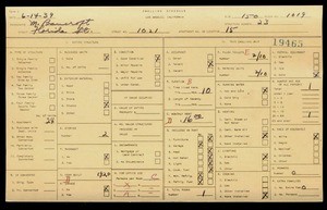 WPA household census for 1021 FLORIDA, Los Angeles
