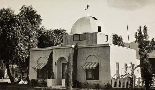 The Dietrich house with built in observatory in Banning, California