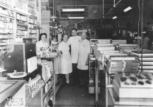 Drugstore owner and employees