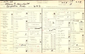 WPA household census for 643 BROOKS AVE, Los Angeles County