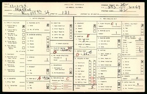 WPA household census for 131 EAST 111TH STREET, Los Angeles County