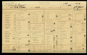 WPA household census for 1017 W 8TH, Los Angeles