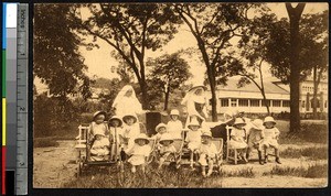 Children of the day nursery at the Hospital for Europeans, Lubumbashi, Congo, ca.1900-1930