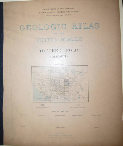 Geologic Atlas of the United States : Truckee folio, California