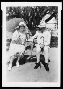 Mr. and Mrs. Bain at La Lomita Rancho, Lomita, CA, 1927