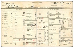 WPA household census for 138 EAST 116TH STREET, Los Angeles County