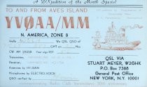 QSL Card from YV0AA/MM to W6SH