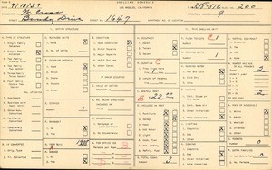 WPA household census for 1647 BUNDY DR, Los Angeles