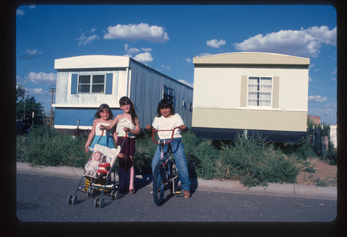 Kids at trailer park