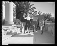 University of Redlands students square-dancing Redlands, Calif., 1948