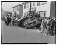 Automobile wreck at Forty-Second and Grove Streets in Oakland