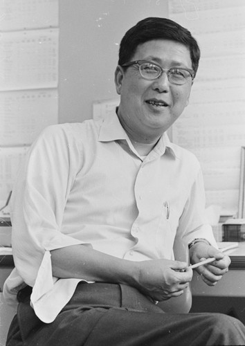 Image of Tsaihwa James Chow who joined the staff of Scripps Institution of Oceanography in 1959 did groundbreaking research on lead isotopes in ocean sediments. August 27, 1970