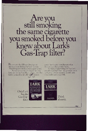 Are you still smoking the same cigarette you smoked before you knew about Lark's gas-trap fliter