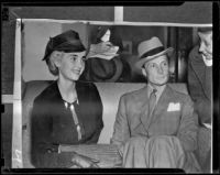 Barbara Hutton and Count Kurt Reventlow split up, London, 1938
