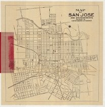 Map of San Jose and Environments compiled by Curtis M. Barker City Engineer