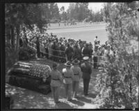 Funeral of Will Rogers at Forest Lawn, Glendale, 1935