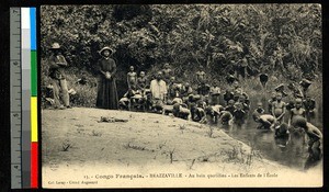 Daily bath, Brazzaville, Congo, ca.1920-1940