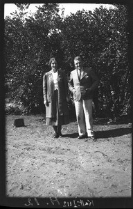 Pierre Lombard and his wife, Manjacaze, Mozambique, July 1937