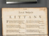 Loyal subjects littany. Part 1.;The loyal subjects littany