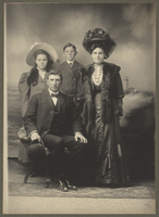 [Unidentified family portraits, Sacramento?] (2 views)