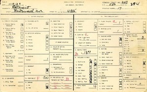 WPA household census for 4315 WADSWORTH, Los Angeles