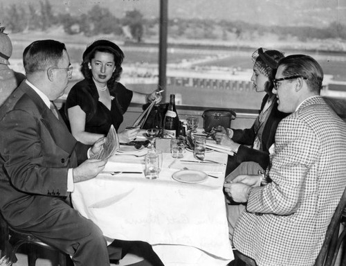 Lucy Doheny at racetrack