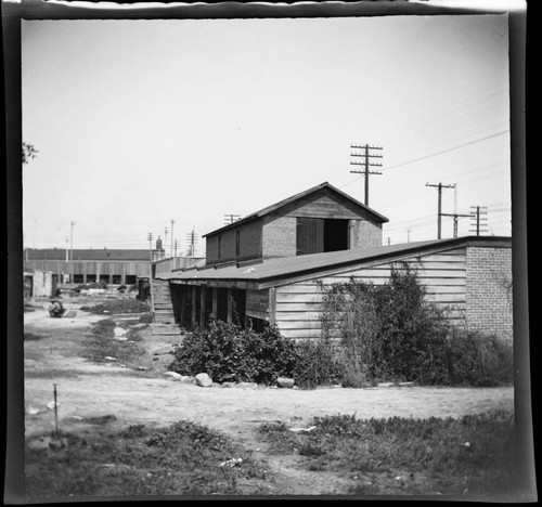 Wolfskill home at 4th and 5th and Alameda streets, Los Angeles