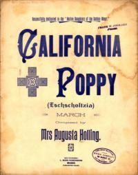 California poppy : Eschscholtzia march / by Mrs. Augusta Holling