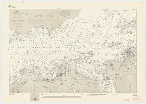Asia : China-south coast : central part of Hai-Nan Strait (Ch'iung-Chou Hai-Hsia)